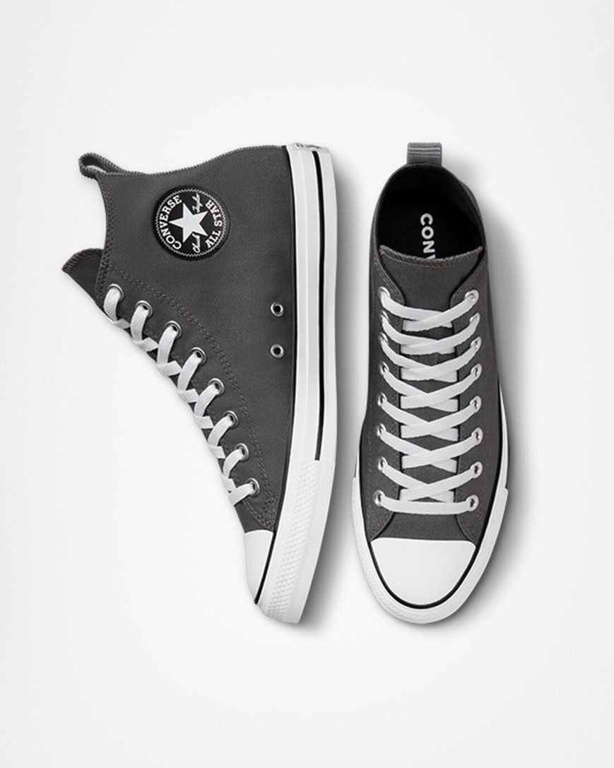 Tenisky Vysoke Converse Chuck Taylor All Star Woven Twill Panske Siva Čierne | SK DXK11P3